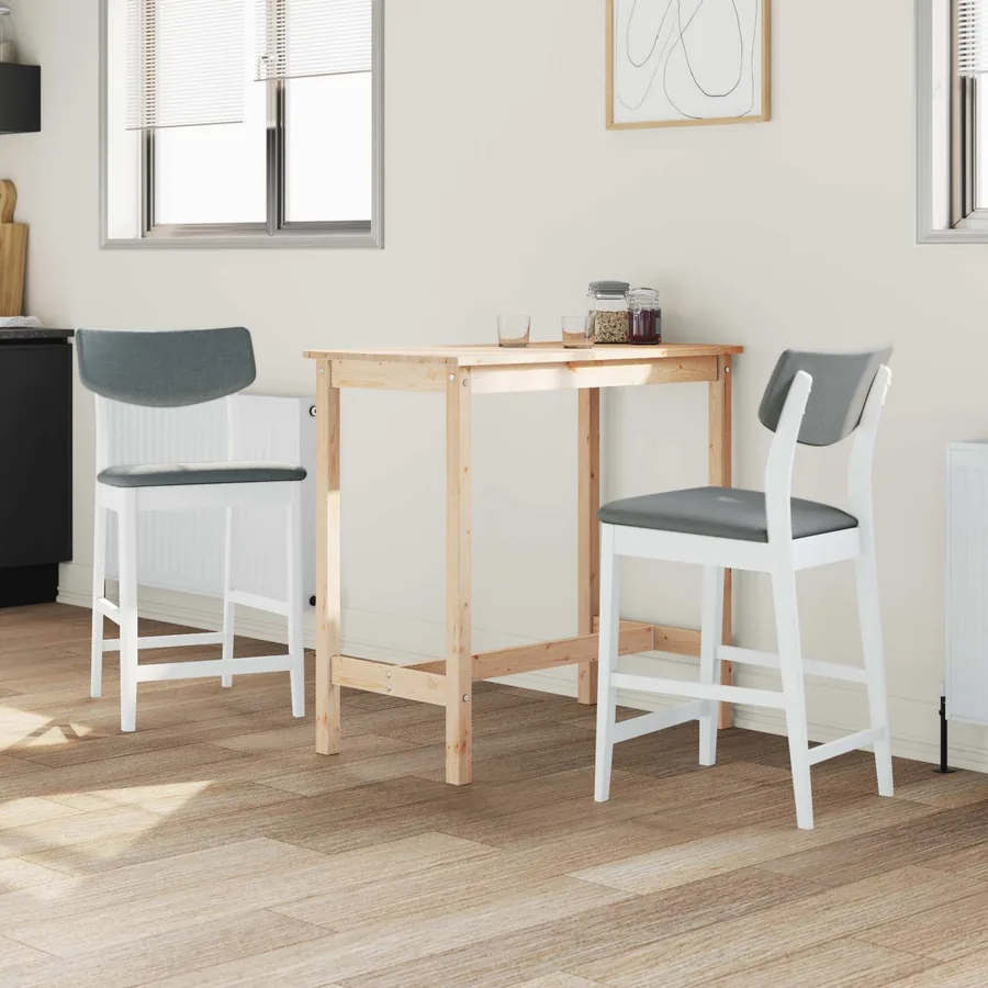 Chaises de salle à manger 2 pcs Blanc 48 x 49 x 95 cm - 3