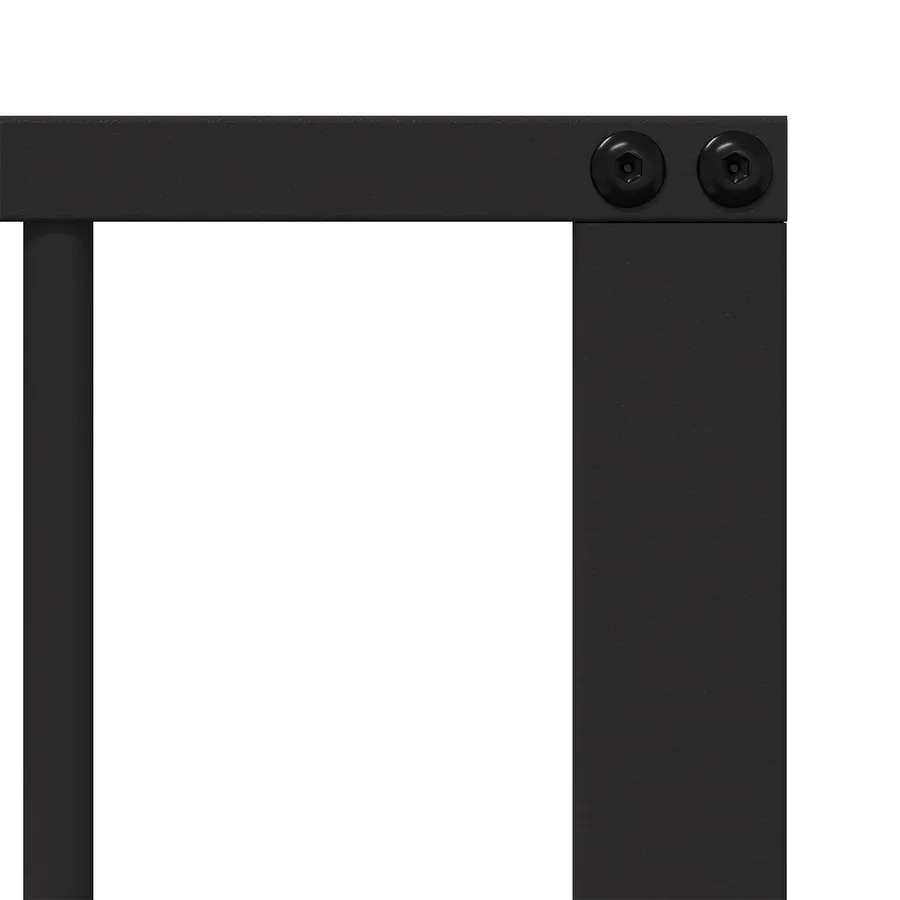 Porte pour chien 2 pcs Noir 100 x 80 cm Acier galvanisé - 7