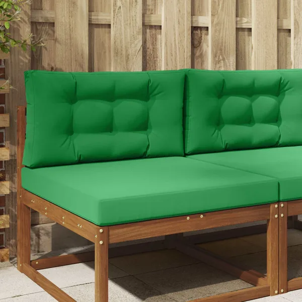 Coussin de canapé d'extérieur 2 pcs Vert Polyester