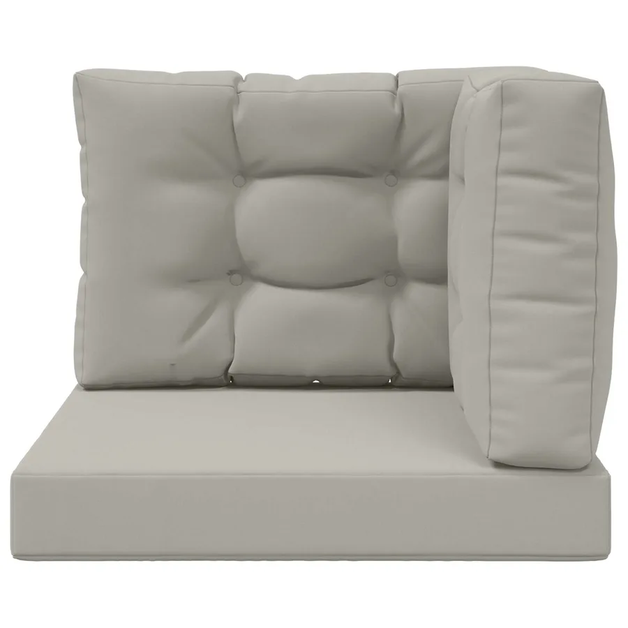 Coussin de canapé d'extérieur 3 pcs Gris Polyester - 6
