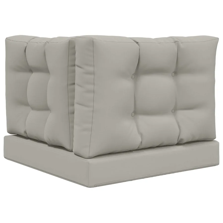 Coussin de canapé d'extérieur 3 pcs Gris Polyester - 7