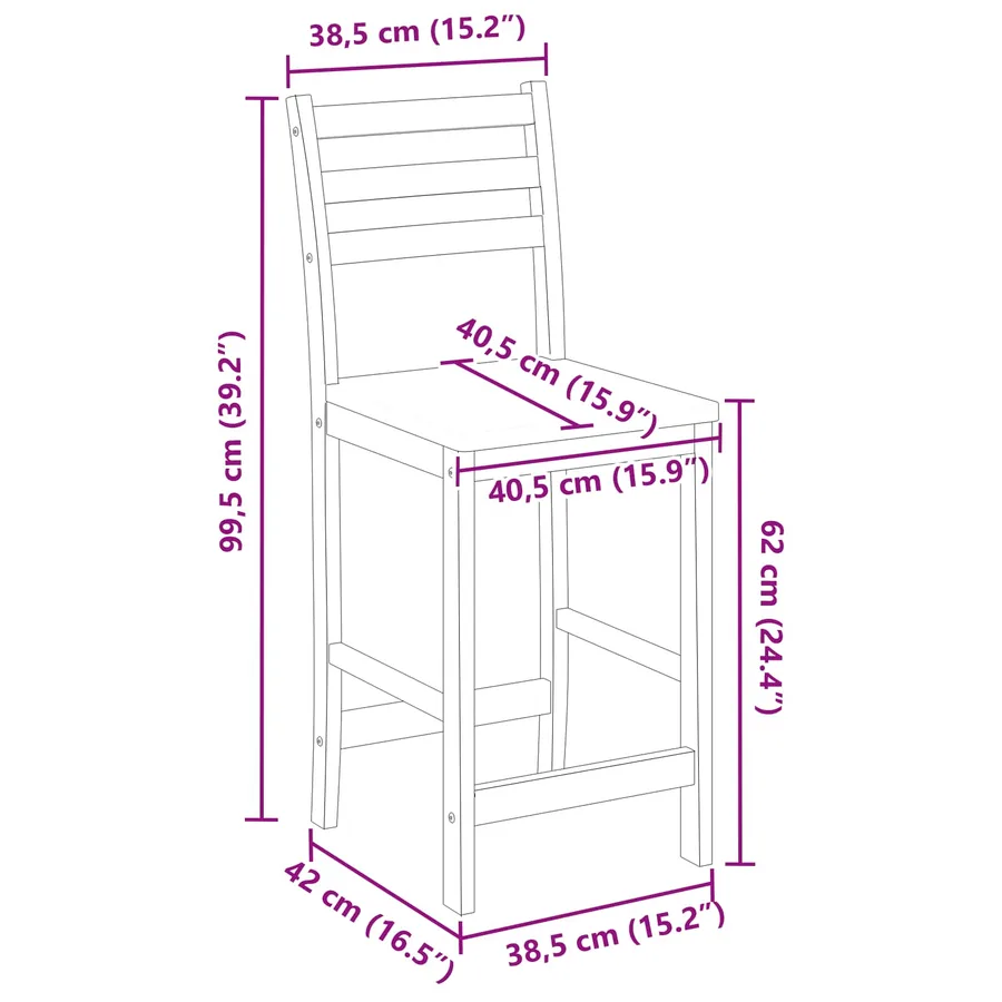 Chaises de salle à manger 2 pcs Blanc 40 x 47,5 x 99,5 cm - 11