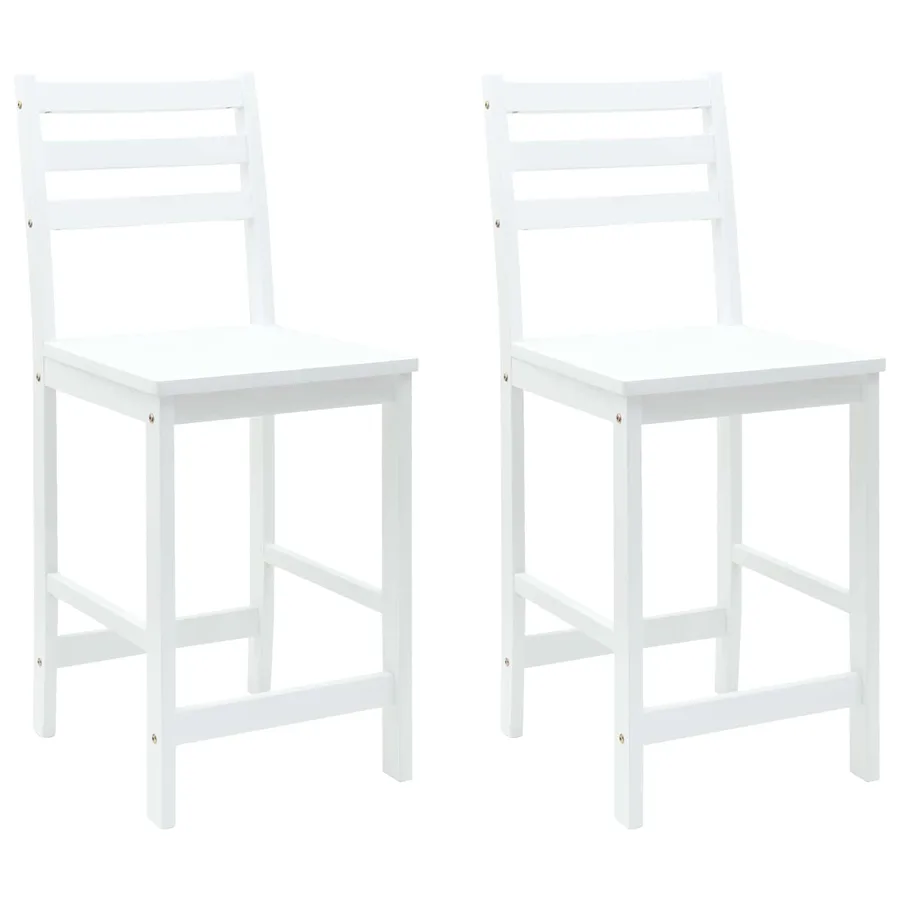 Chaises de salle à manger 2 pcs Blanc 40 x 47,5 x 99,5 cm - 2