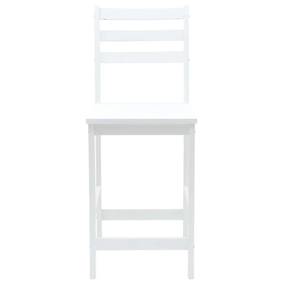 Chaises de salle à manger 2 pcs Blanc 40 x 47,5 x 99,5 cm - 5