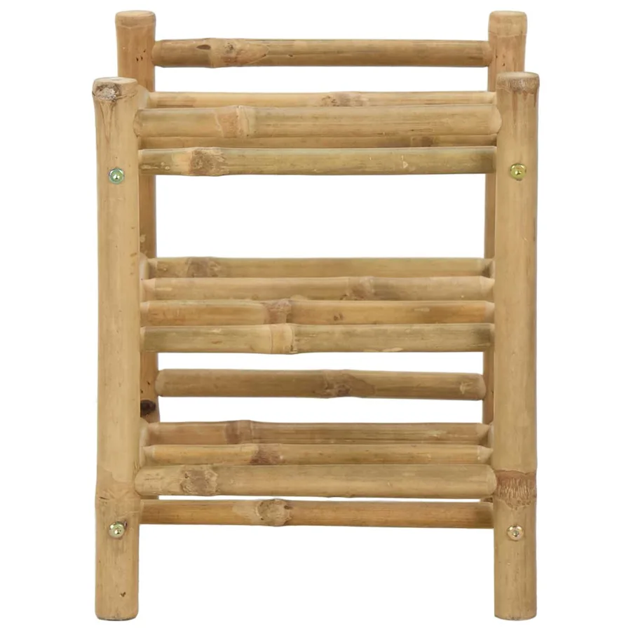 Étagère à vin Naturel 32,5 x 29,5 x 36 cm Bambou - 4