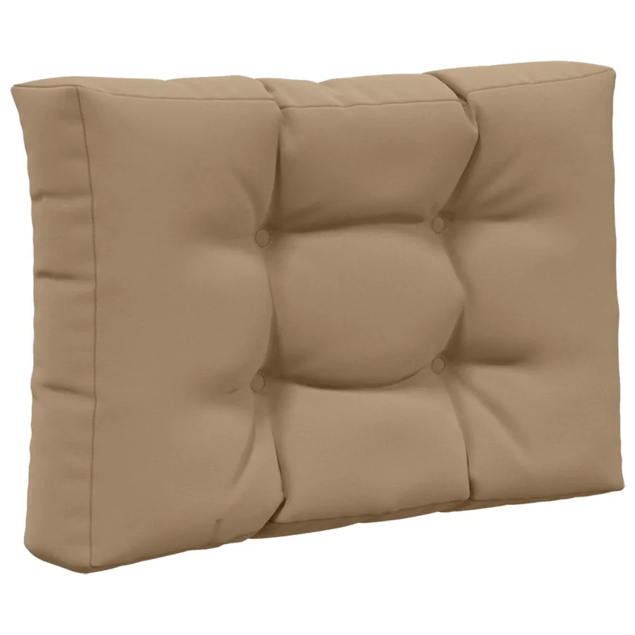 Coussin de canapé d'extérieur 3 pcs Taupe Polyester - 5
