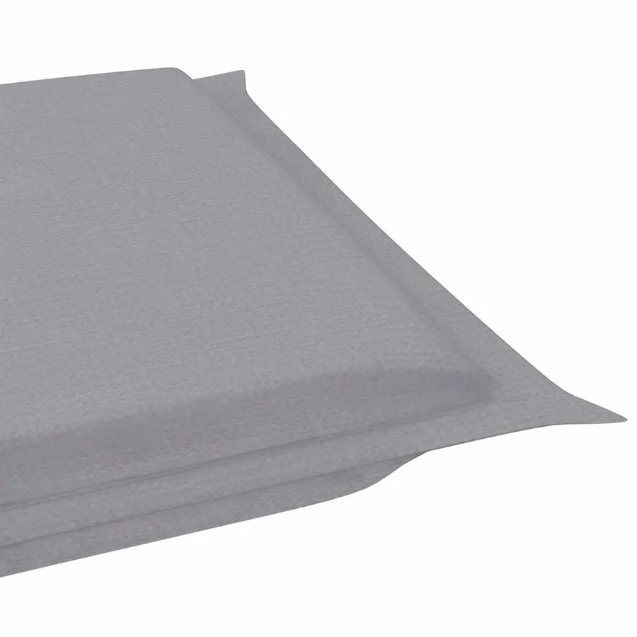 Chaise longue à bascule avec coussin Bois de teck solide - 9