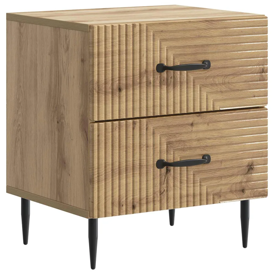 Cabinet de chevet Chêne artisanal 43 x 34,5 x 47,5 cm - 2