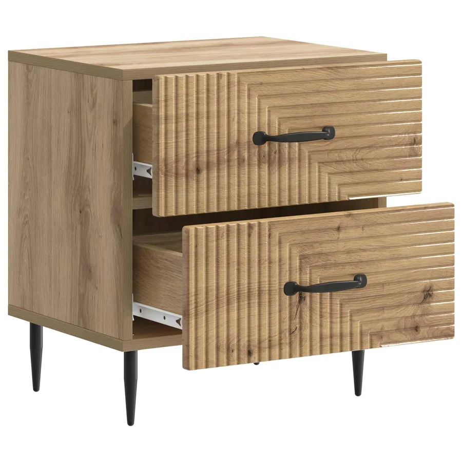 Cabinet de chevet Chêne artisanal 43 x 34,5 x 47,5 cm - 4