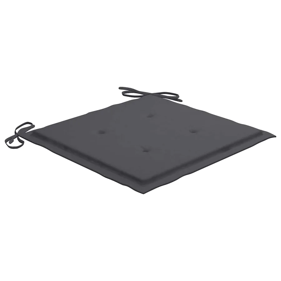Ensemble de bistro 3 pcs avec coussins anthracite Bois de teck - 15