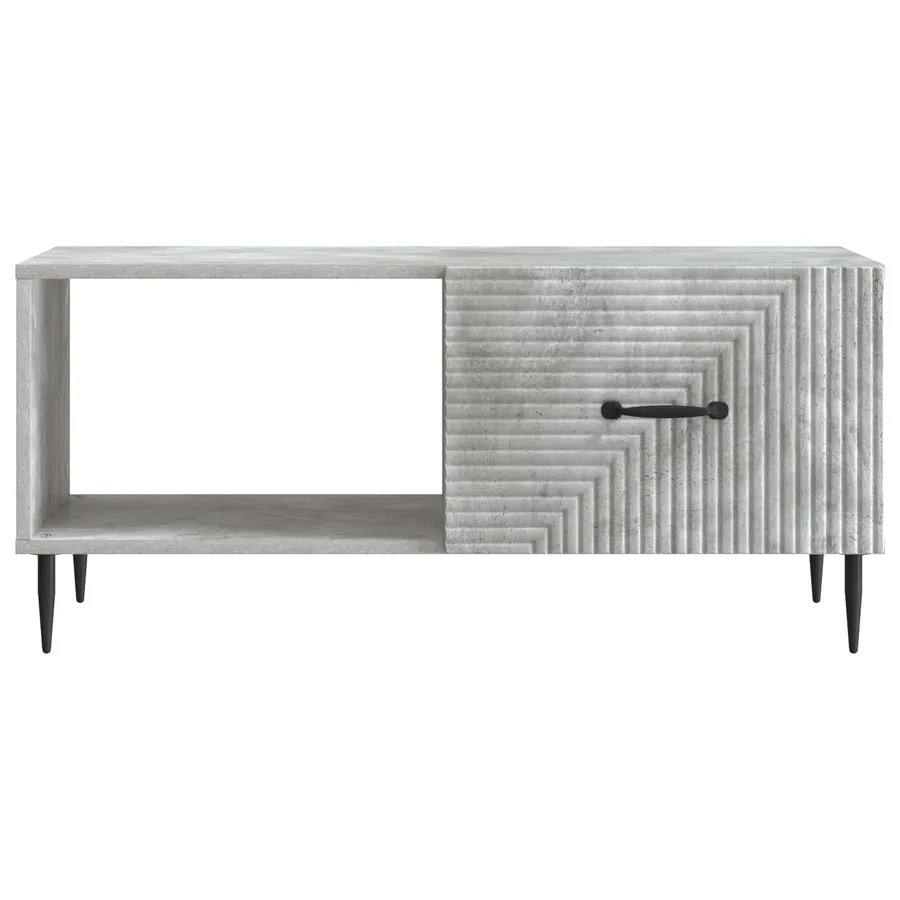 Table basse Gris béton 90 x 50 x 40 cm Bois d'ingénierie - 5