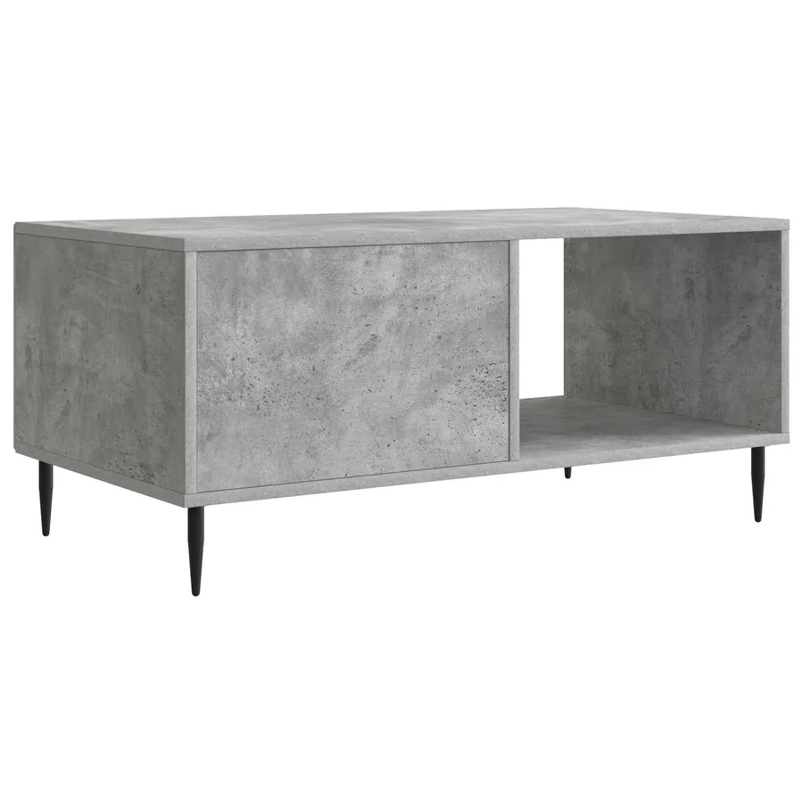 Table basse Gris béton 90 x 50 x 40 cm Bois d'ingénierie - 7