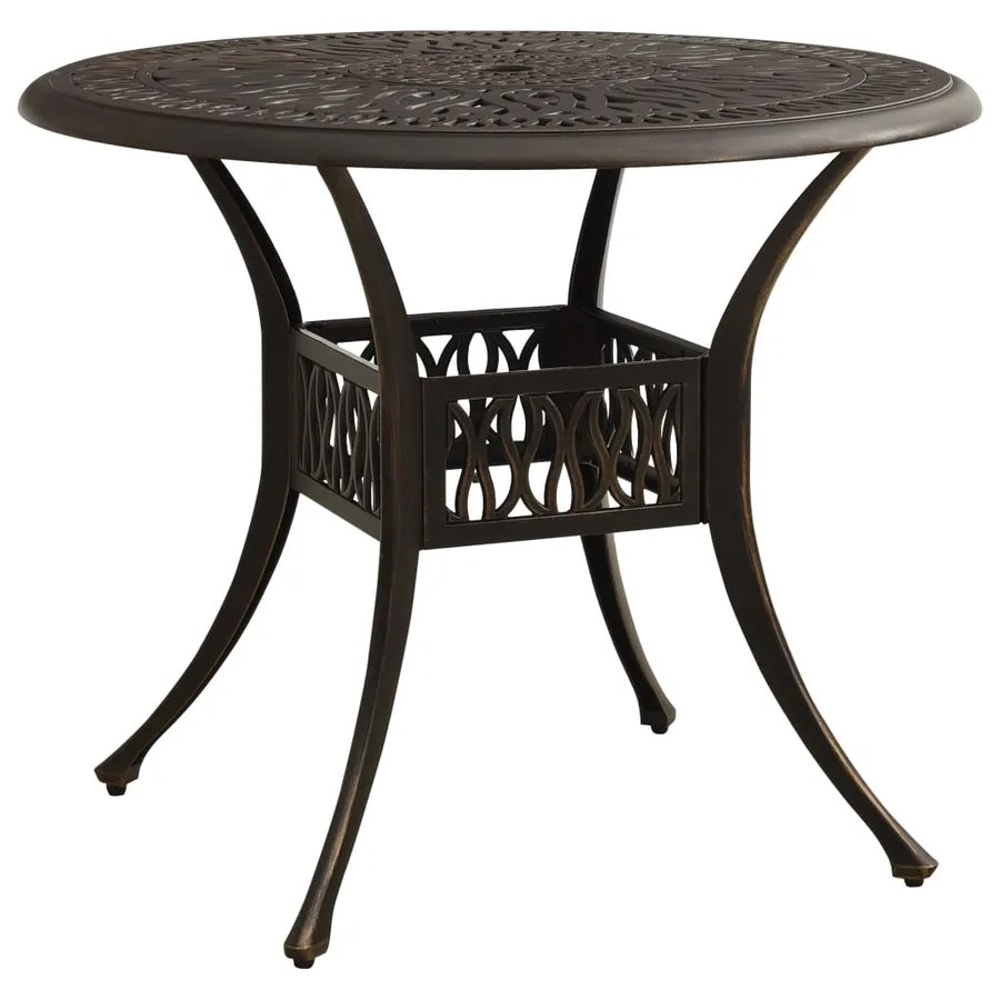 Ensemble de bistro 3 pcs Aluminium coulé Bronze - 9
