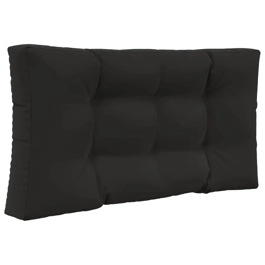 Coussin de canapé d'extérieur 3 pcs Noir Polyester - 5