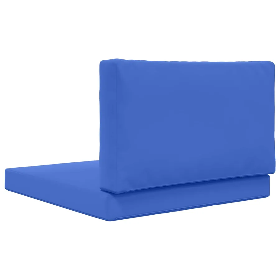 Coussin de canapé d'extérieur 2 pcs Bleu royal Polyester - 7