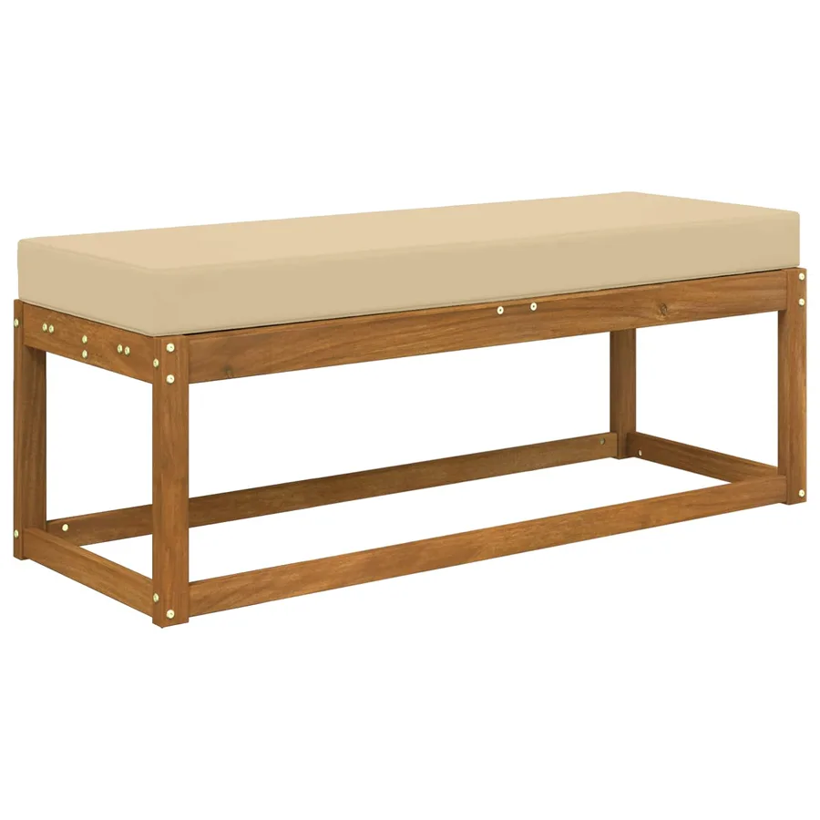Coussin de Siège d'Extérieur Beige 115 x 40 x 8 cm - 3