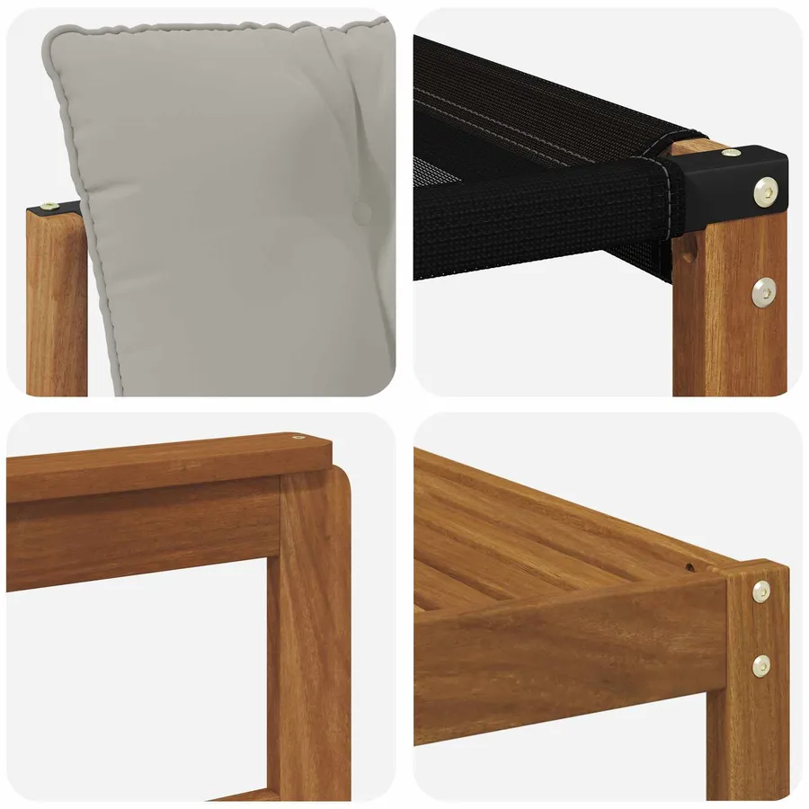 Ensemble de canapés d'extérieur 9 pcs Gris Naturel et Clair - 11