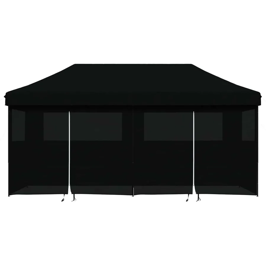 Tente de fête Noir 292 x 580 x 315 cm Tissu Oxford - 4
