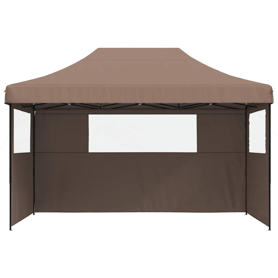 Tente de fête Marron 292 x 440 x 315 cm Tissu Oxford - 3