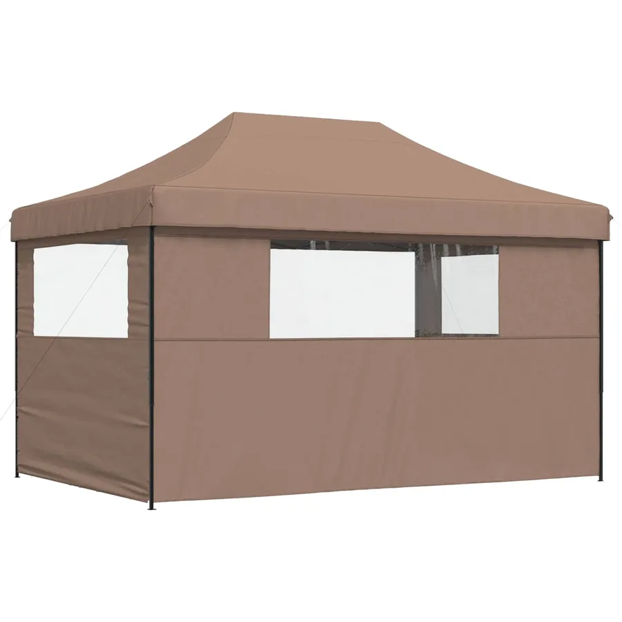 Tente de fête Marron 292 x 440 x 315 cm Tissu Oxford - 6