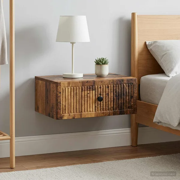 Cabinet de chevet 2 pcs Bois ancien 49 x 34,5 x 20 cm