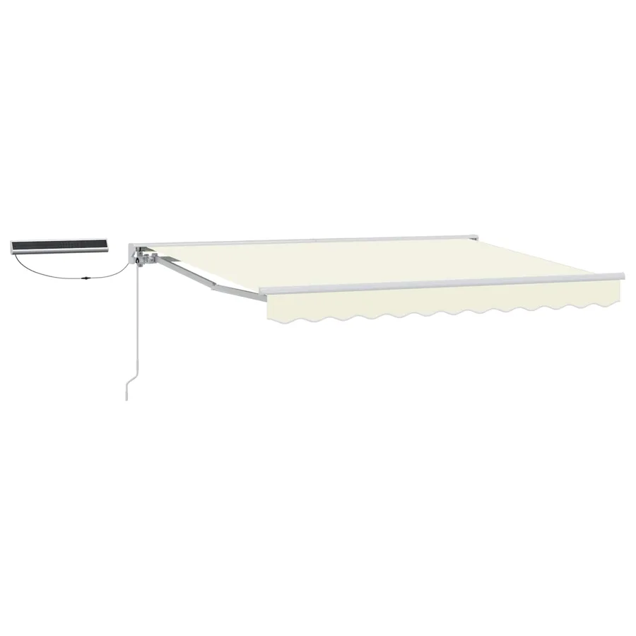 Auvent rétractable électrique Crème et Blanc 3 x 2 m - 2