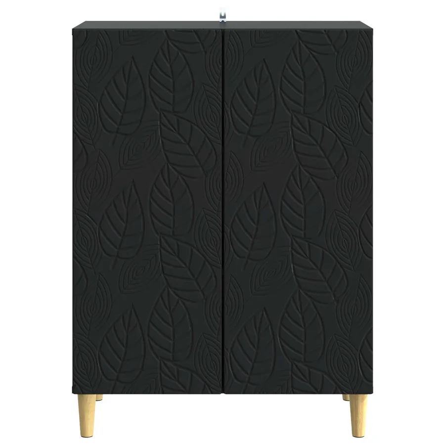 Buffet Noir 66 x 34,5 x 90 cm Bois d'ingénierie - 5