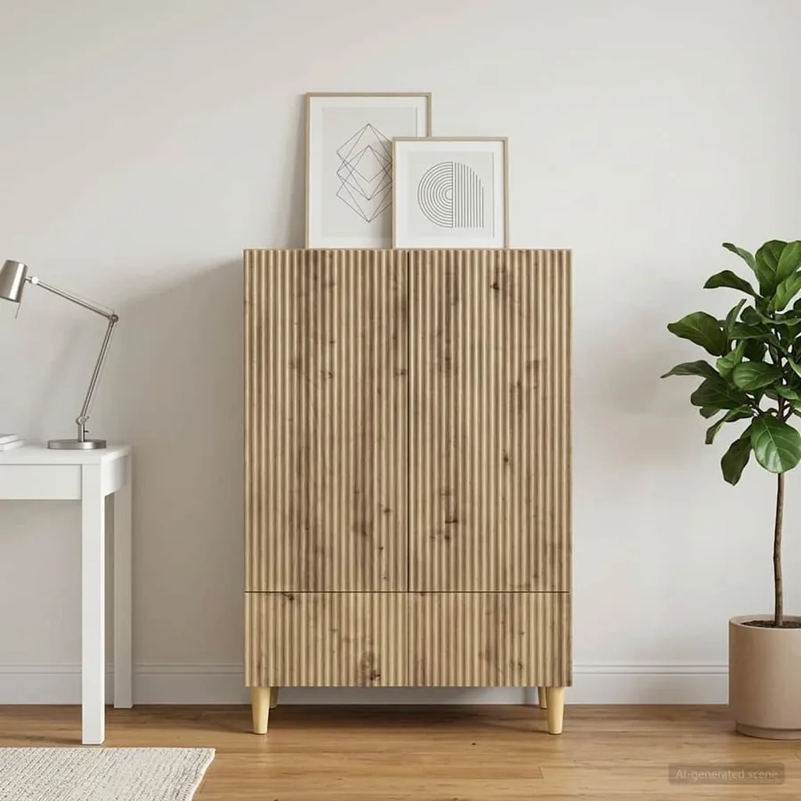 Buffet Chêne artisanal 66 x 34,5 x 95 cm Bois d'ingénierie