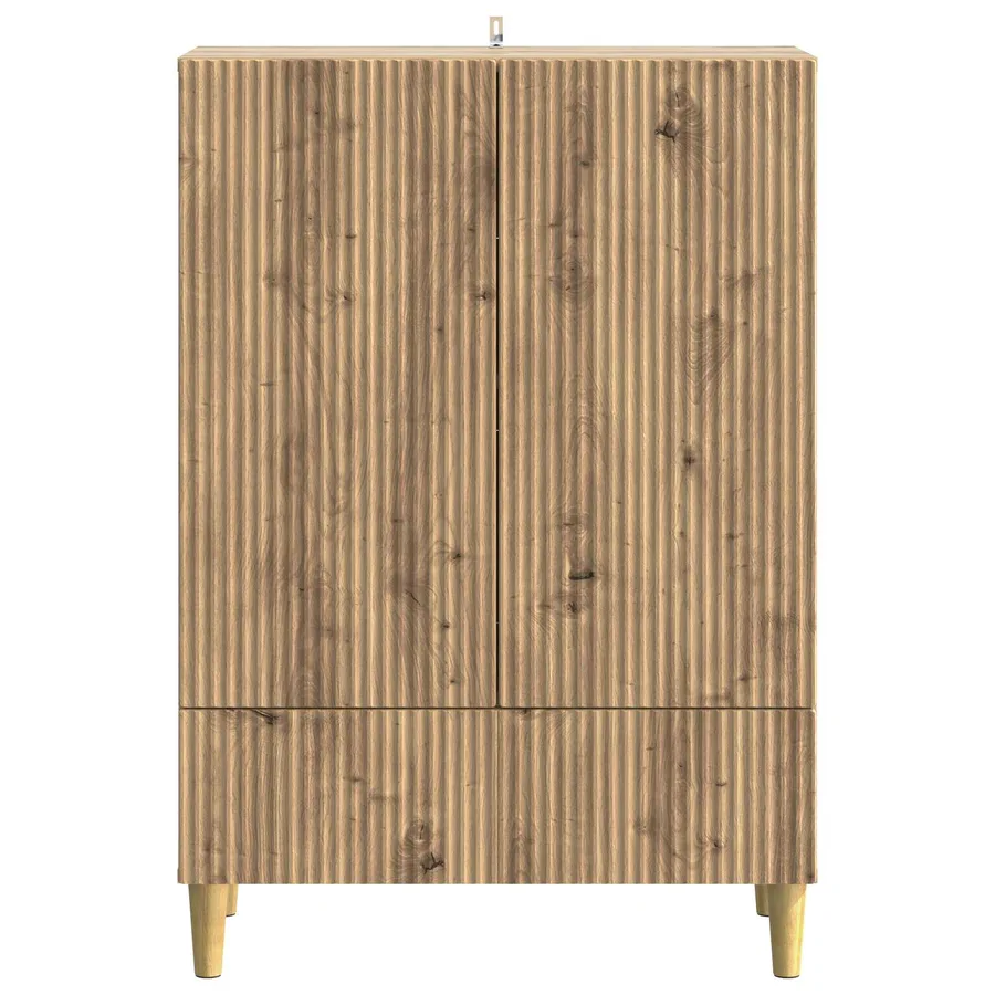 Buffet Chêne artisanal 66 x 34,5 x 95 cm Bois d'ingénierie - 5