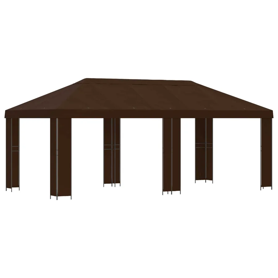 Abri de jardin 6 x 3 m Marron Polyester et Acier 190 - 2