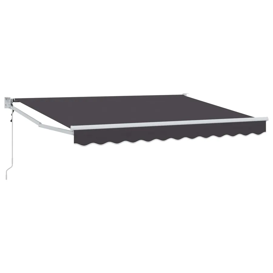 Auvent rétractable Anthracite 3 x 2 m Polyester et métal - 2