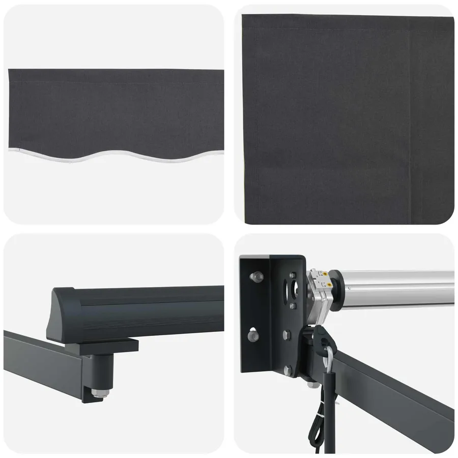 Auvent rétractable électrique Anthracite 3 x 2 m - 7