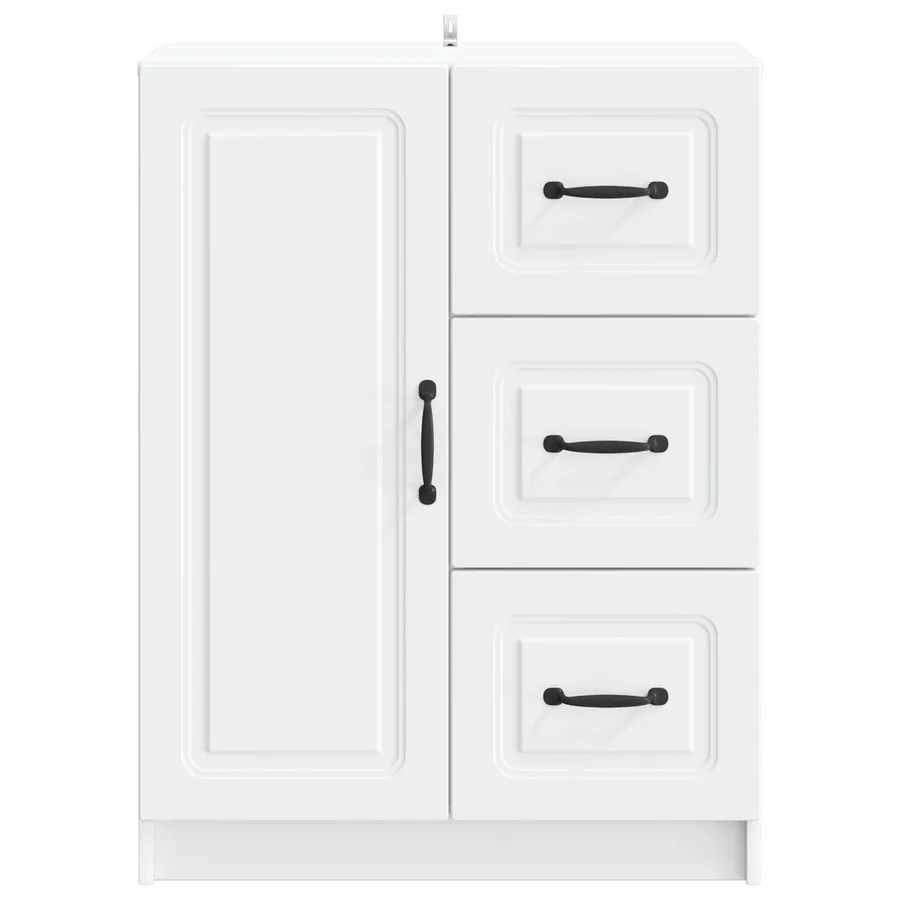 Buffet Blanc 66 x 34,5 x 87 cm Bois d'ingénierie - 6