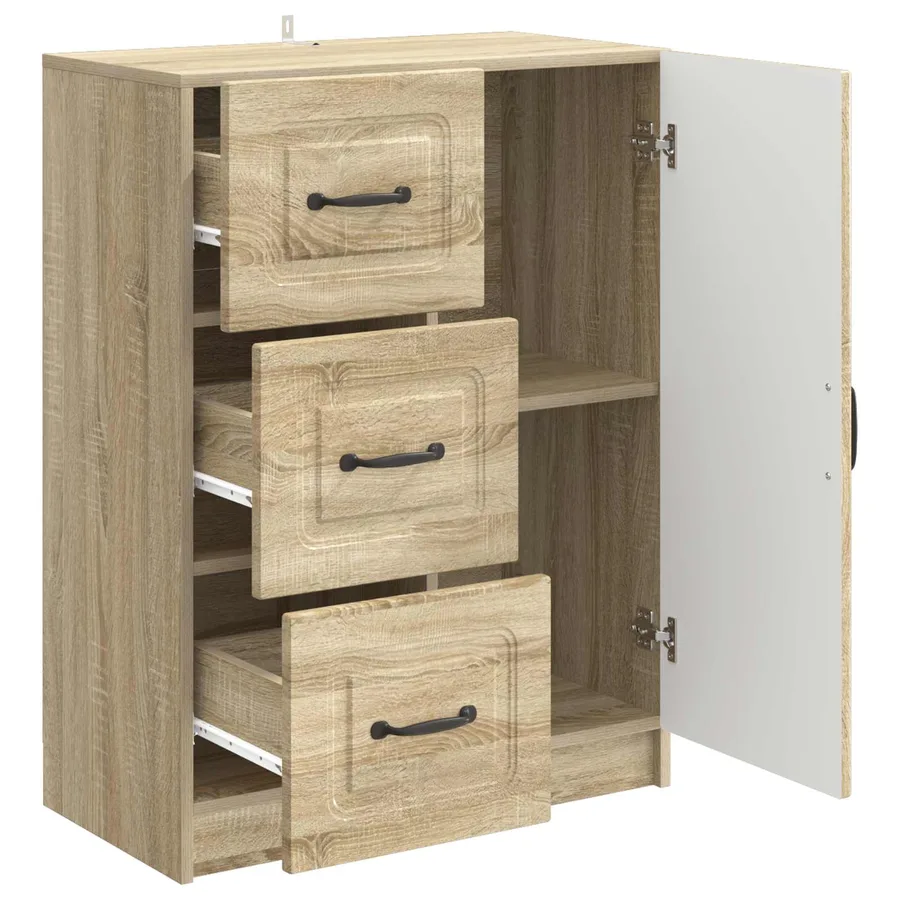 Buffet Chêne Sonoma 66 x 34,5 x 87 cm Bois d'ingénierie - 5