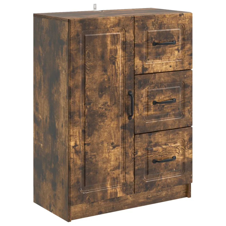 Buffet Chêne fumé 66 x 34,5 x 87 cm Bois d'ingénierie - 2
