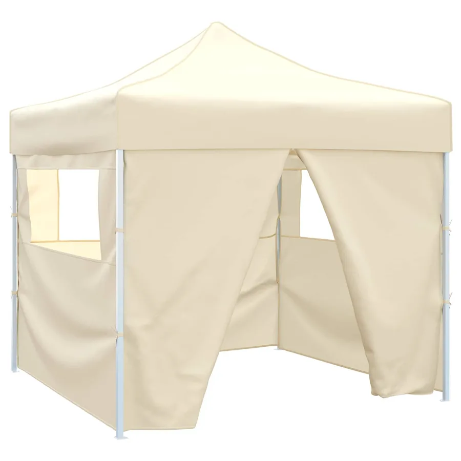 Tente de fête Crème 291 x 291 x 315 cm Tissu Oxford