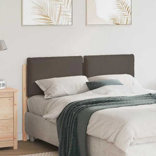 Tête de lit capitonnée Gris Naturel et Clair 150 cm Pin massif