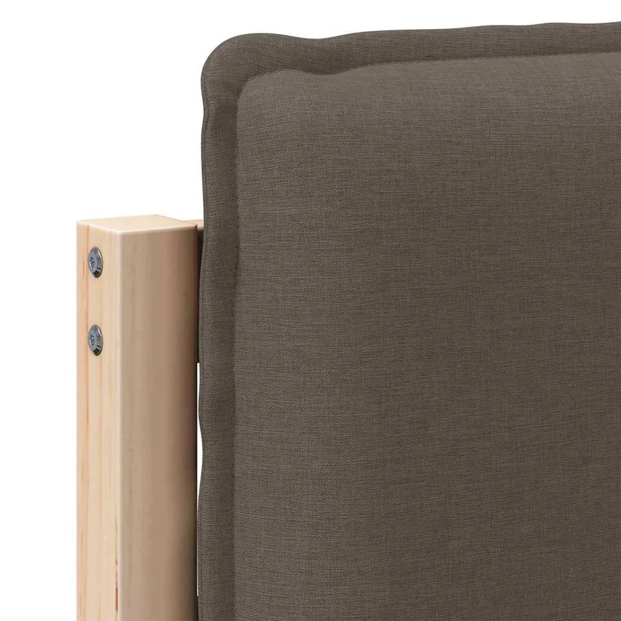 Tête de lit capitonnée Gris Naturel et Clair 150 cm Pin massif - 9