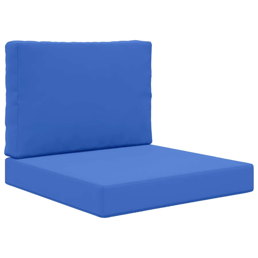 Coussin de canapé d'extérieur 2 pcs Bleu royal Polyester - 2