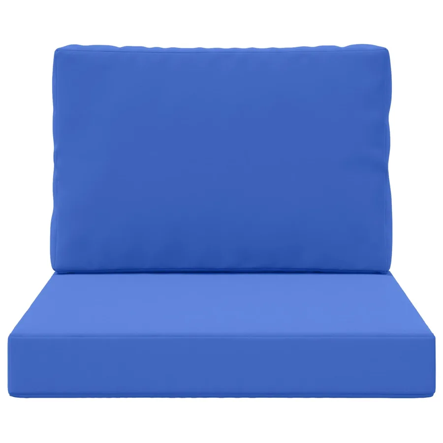 Coussin de canapé d'extérieur 2 pcs Bleu royal Polyester - 6