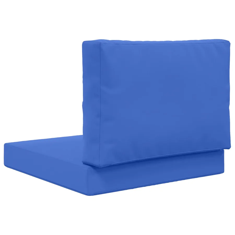 Coussin de canapé d'extérieur 2 pcs Bleu royal Polyester - 7