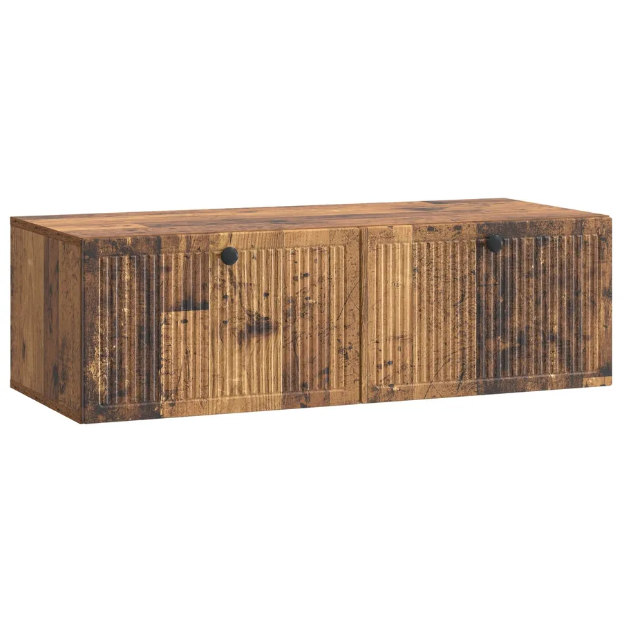 Meuble TV mural Bois ancien 98 x 41 x 30 cm Bois d'ingénierie - 2