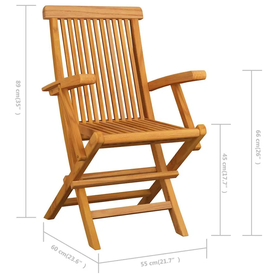 Salon de jardin 7 pcs Bois de teck massif - 12