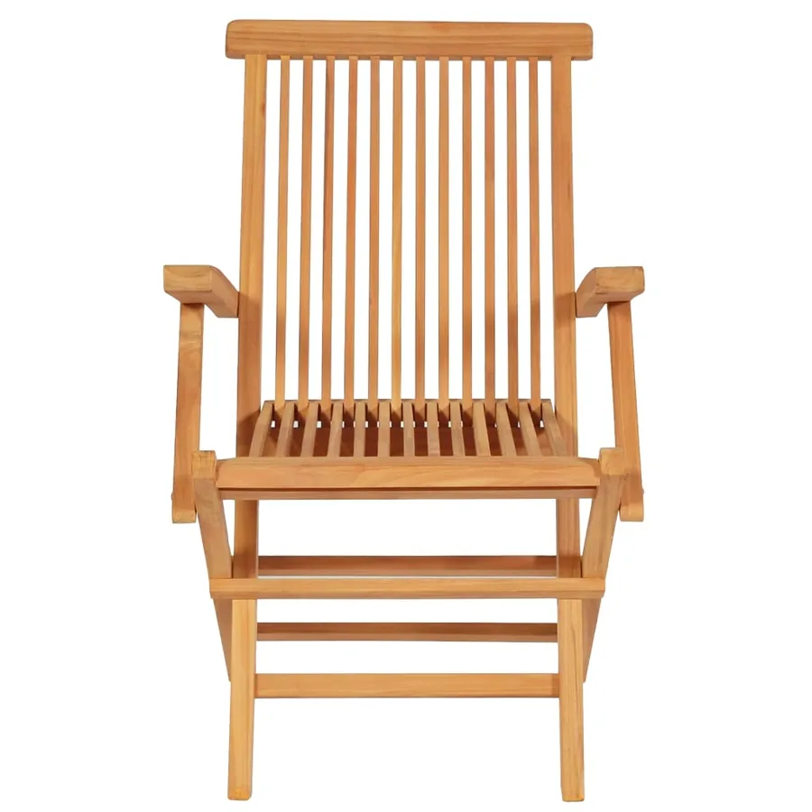 Salon de jardin 7 pcs Bois de teck massif - 9