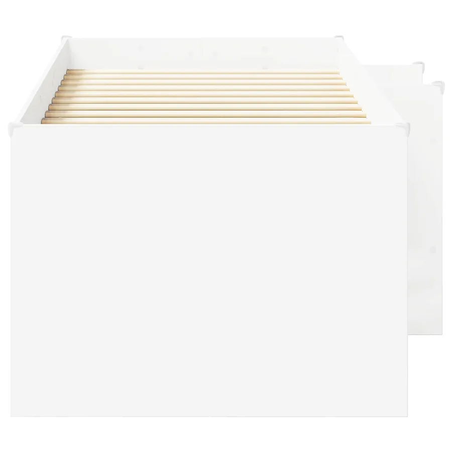 Cadre de Lit Élevé pour Enfants Blanc 90 x 190 cm - 5
