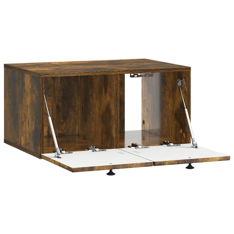 Meuble TV mural Chêne fumé 59,5 x 41 x 30 cm Bois d'ingénierie - 5
