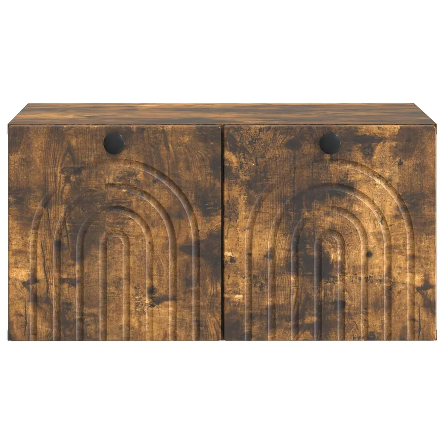 Meuble TV mural Chêne fumé 59,5 x 41 x 30 cm Bois d'ingénierie - 6