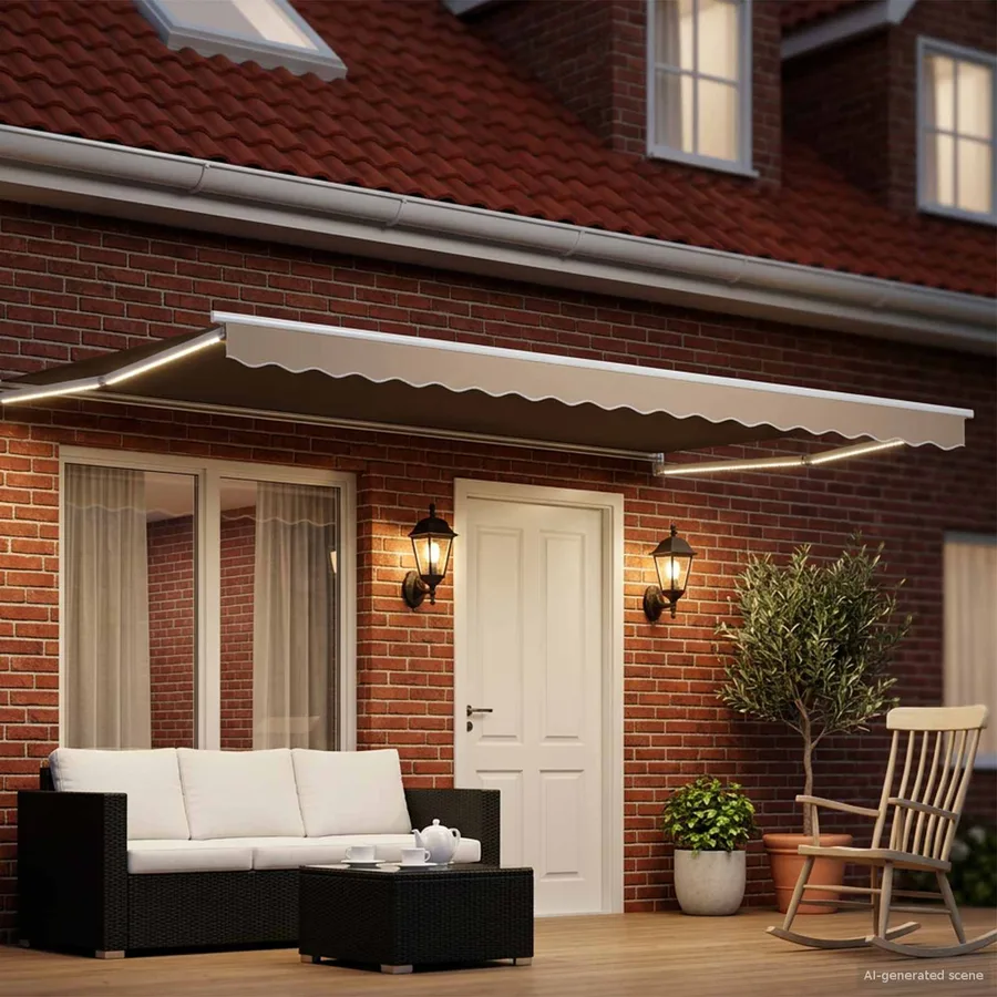 Auvent rétractable électrique Beige 4,5 × 3 m - 3