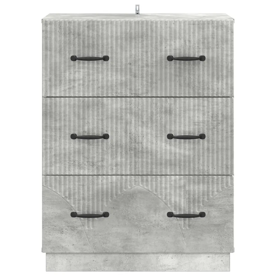 Armoire à tiroirs Gris béton 66 x 34,5 x 87 cm - 7