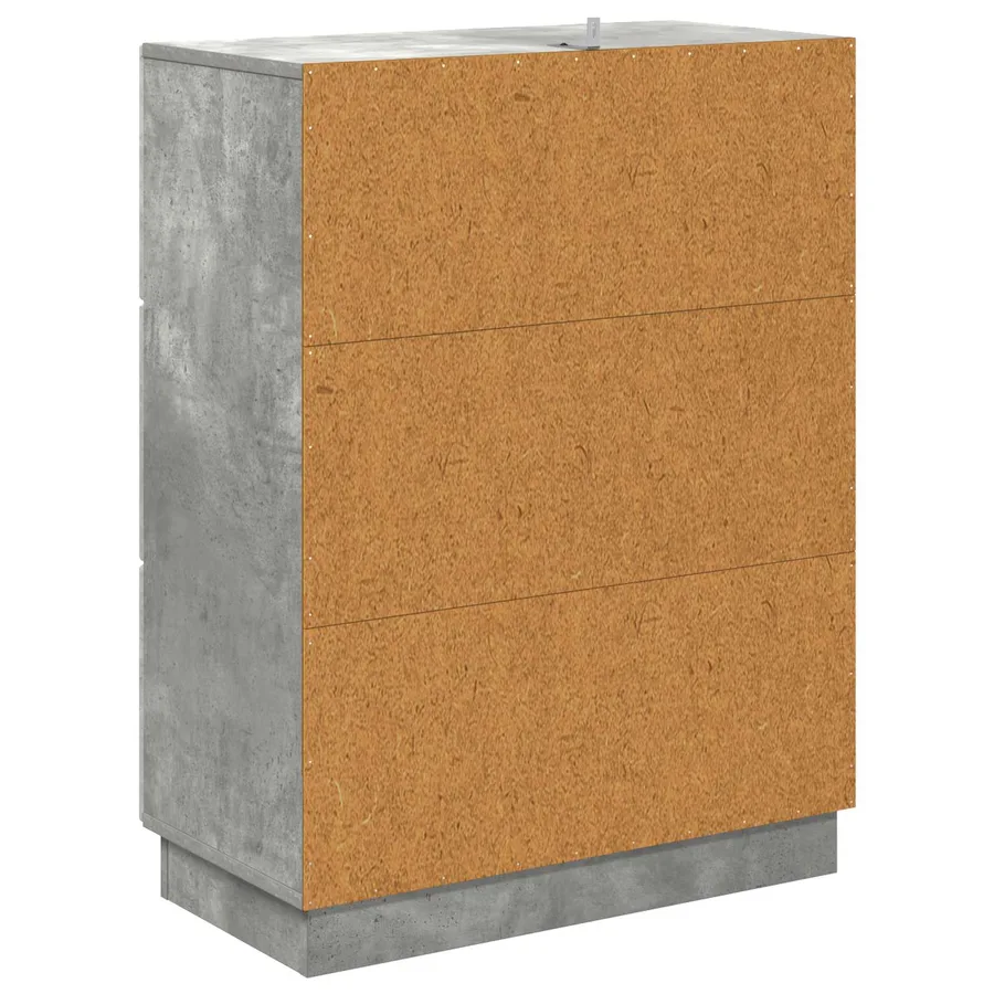 Armoire à tiroirs Gris béton 66 x 34,5 x 87 cm - 9